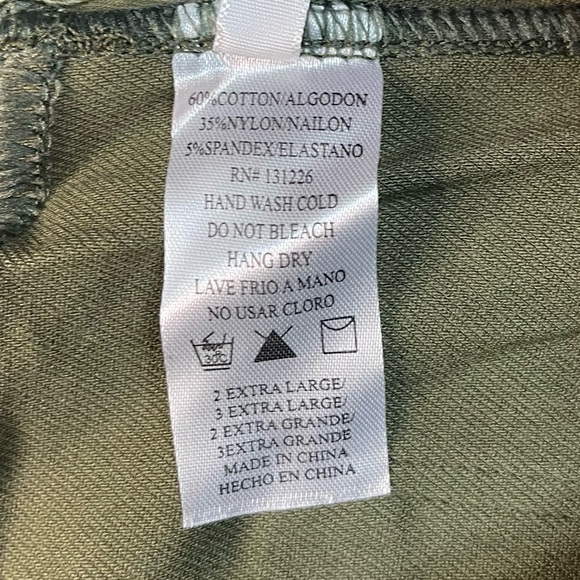 Kathy Comfort Control Leggings Jeggings Plus Size Green - Picture 7 of 9